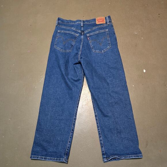 Levi's Button Fly‎ Ribcage Straight Ankle Jeans in Summer Slide Women's Size 31 - Picture 3 of 7